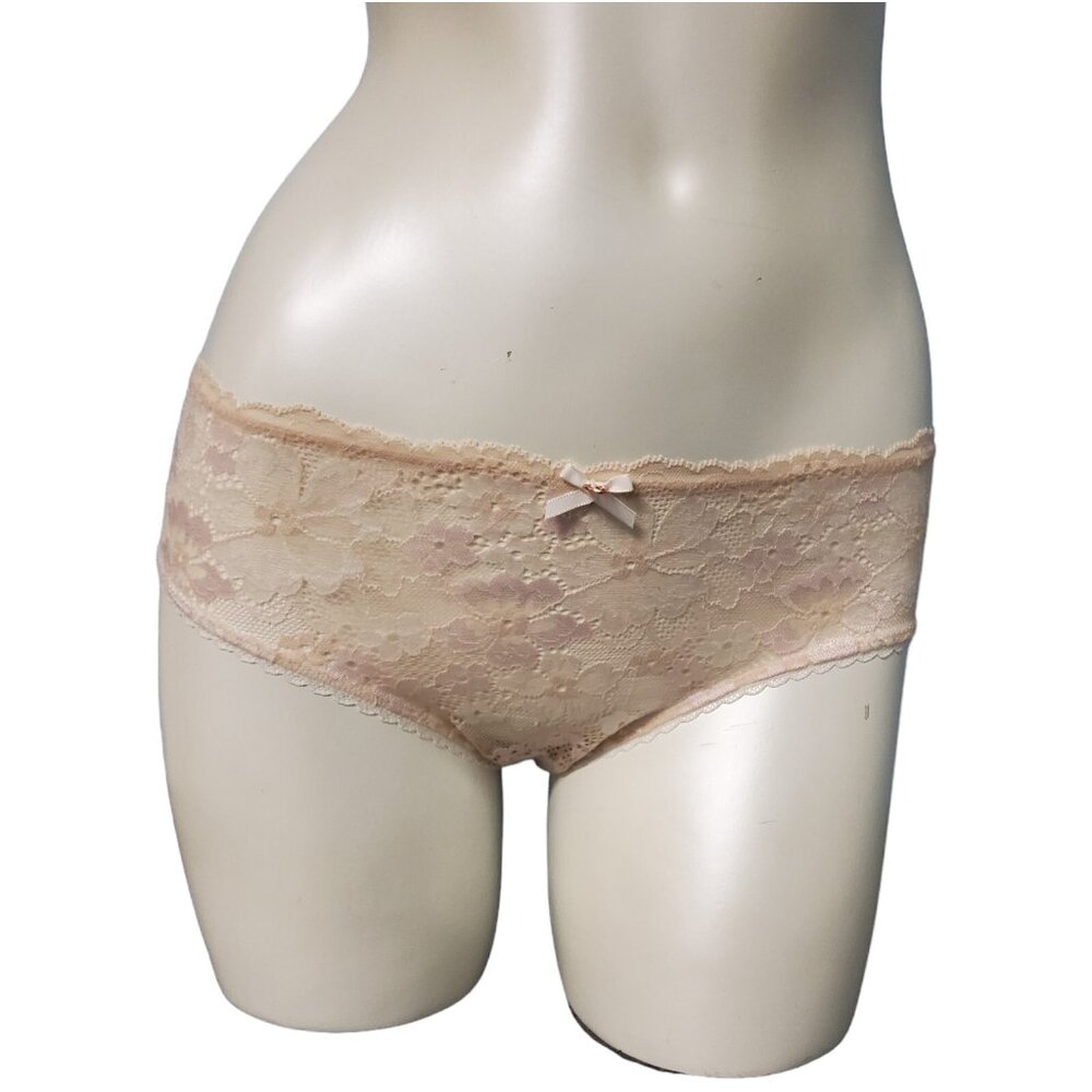 Victoria's Secret Body By Victoria Lace Front Hipster Panty Ivory Small NWT